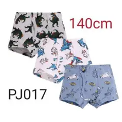 新品３枚組綿100％PJ017 子供ショ－ツ　パンツ　男の子　キッズ下着　恐竜