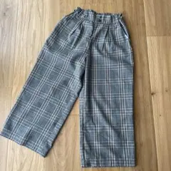 【pom ponette junior】 チェック柄ロングパンツ M(150)のサムネイル