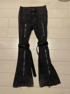 Queen of Darkness ボンテージ　フレアパンツ　パンク Queen of Darkness ボンテージ フレアパンツ 32サイズ パンク - メルカリ