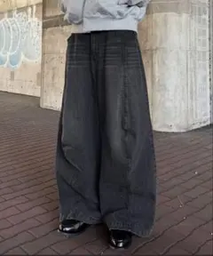 【EPNK】Switch slab wide denim pantsのサムネイル