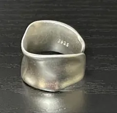 メンズリング　シルバー92刻印　ウェービーデザイン　メキシカン　ヴィンテージ