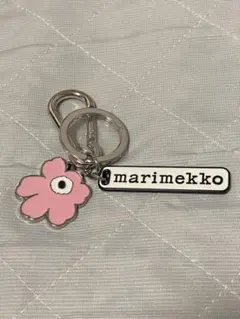 marimekko マリメッコ キーホルダー キーリング ピンク