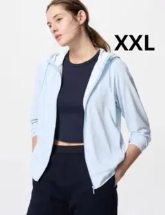 新品　ユニクロ　エアリズム　UVカットフルジップパーカ　XXL