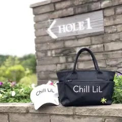 正規品　Chill LiL チルリル　ゴルフ　トートバッグ　ブラック