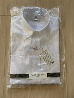 メンズ ファインクロススーパーノンアイロンスリムフィットシャツ長袖