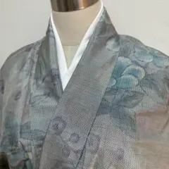 KN4984 大島紬 身丈152cm 着物 正絹