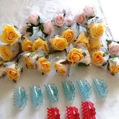 ハンドメイド コサージュ 薔薇 バラ 手芸 材料 花束 ABCクラフト