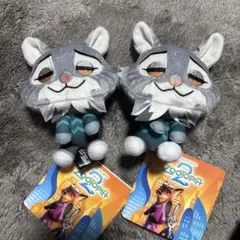 タグ付き　ズートピア2 &youマスコット パウバート 2個セット