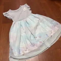 ユニコーン柄ノースリーブワンピース