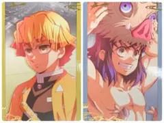 ☆ 鬼滅の刃　無限城編　描き下ろしイラスト　フォトカードA　嘴平伊之助　我妻善逸