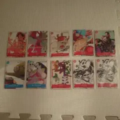 ワンピースカード　マッチングバトル　花札　プロモ　ロー、エースなど　10枚セット