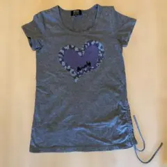 SONIA半袖 Tシャツ グレー ハート柄 Mサイズのサムネイル