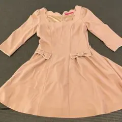 【美品】Pinky Girls ピンク Aラインワンピース　Sサイズ