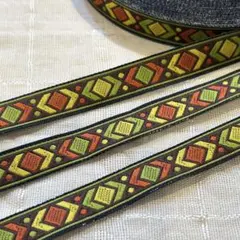 【チロリアンテープ＊2m販売】エスニック アジアン チェンマイ　テープ 刺繍