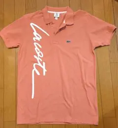 LACOSTE オレンジ ポロシャツ L スリムフィット