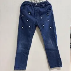 キッズ デニムパンツ ウエストゴム　スリップスラップ　bebeのサムネイル