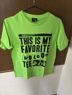 VOLCOM 蛍光グリーン Tシャツ Mのサムネイル