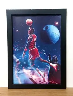 １９９６　激レア未開封　ジョーダンスペースジャム　トーキングポスター　82Ｘ50 1996 激レア未開封 ジョーダンスペースジャム トーキング