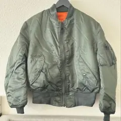 MA-1 ALPHA 70s USA製 デッド 3本タグ L サイズ カーキ