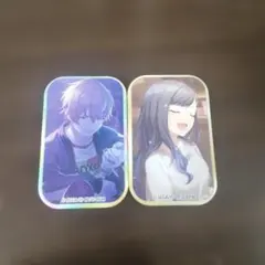 【訳あり】プロセカ 東雲彰人 白石杏 スクエアバッジコレクション