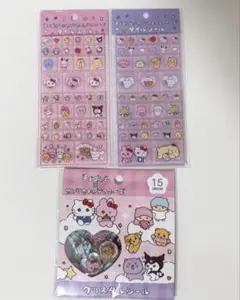 サンリオ×チェゴシムタイルシール クリスタルシール 3点セットのサムネイル