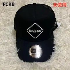 未使用　エフシーレアルブリストル　ニューエラ　 ロゴ　ブラック　メッシュ