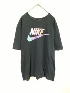 ナイキ　NIKE　Tシャツ　メンズXL　黒色　綿　ロゴプリント　オーバーサイズ
