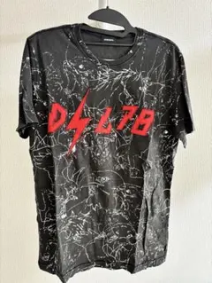 DIESEL ブラック グラフィックTシャツ
