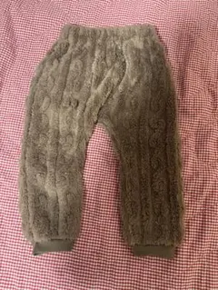 【95cm】 西松屋 ボアもこもこパンツ キャメル