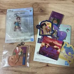 一番くじ　ディズニー　ミニフィギュアチャーム チャーム ステッカーセット