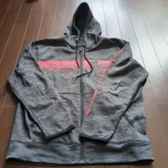 Under Armour グレー/レッド フルジップフーディ M