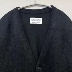 ワコマリア モヘアカーディガン Mサイズ ブラック ワコマリア 22FW モヘアカーディガン M
