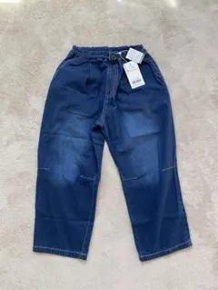 新品　ブリーズ　ワイドタックパンツ　ネイビー