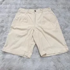 【美品】BURBERRY GOLF ホワイト ショートパンツ メンズ 30インチ