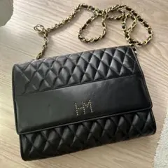 HANAE MORI キルティング ショルダーバッグ