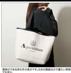 未使用⭐︎オトナミューズ 2025年 3月号付録 アクアスキュータム ビッグトート