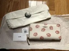 COACH コーチ 長財布31823 アコーディオンジップウォレット 花柄