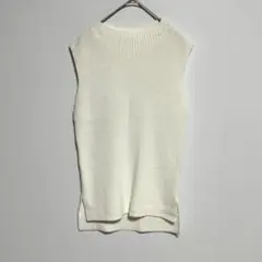 m's select ノースリーブ ニット トップス アイボリー　36のサムネイル