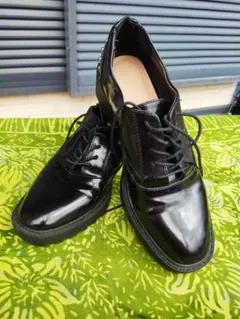 ZARA 厚底スタッズシューズ 36 黒