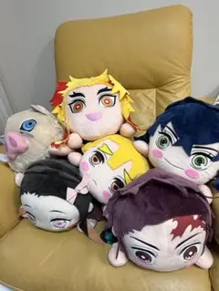 鬼滅の刃メガジャンボ寝そべりぬいぐるみ6体セット