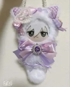 ぬい服 ちびぐるみ10cm 可愛いレースリボンお姫様猫 キャンディ猫着せ替え服