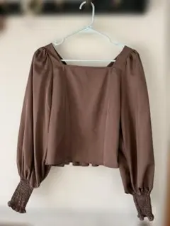 NICE CLAUP 長袖カットソー ブラウン