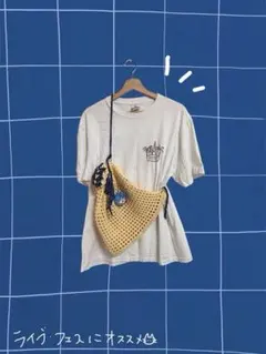 【値下げ】ショルダーバッグ　編み物　かぎ編み　ハンドメイド　ナップサック