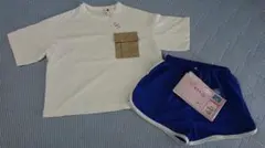 【新品タグ付】130cm Tシャツとショートパンツ 2点セット