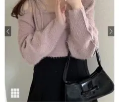 未使用品GRLボレロXリボンキャミソールフェザーニットアンサンブル