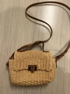 ZARA カゴバッグ　ショルダーバッグ