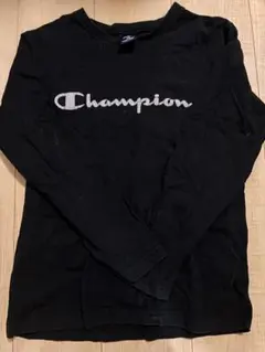 Champion ブラック 長袖カットソー 160