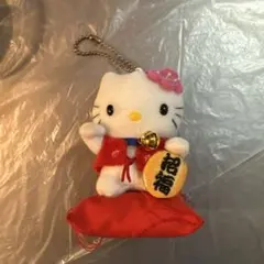 本日削除‼️最終値下げ‼️1999年 招福ハローキティ 招き猫キーチェーンぬいぐるみ