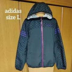 アディダス adidas レディース ハート柄 フード付きジャケット