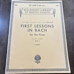 First Lessons in Bach Book 2 ピアノ楽譜のサムネイル